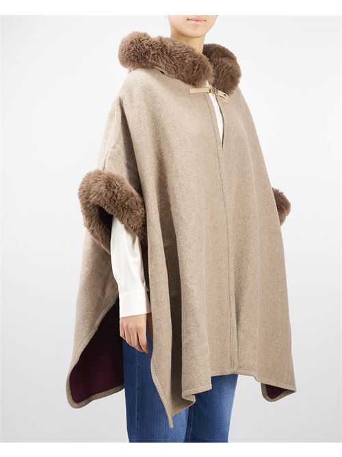 Poncho in cloth and faux fur Twinset TWIN SET |  | TO570011943